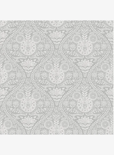 Disney Mickey Mouse Grey Block Print Peel & Stick Wallpaper