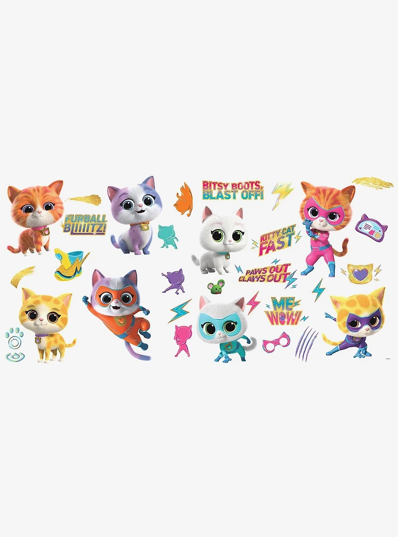 Disney Junior Super Kitties Wall Decal Kit