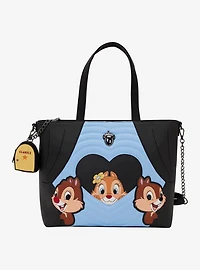 Loungefly Disney Chip 'n' Dale Two Chips & a Miss Tote Bag With Coin Purse