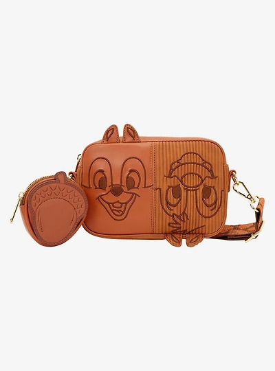 Loungefly Disney Chip 'n' Dale Split Crossbody Bag With Coin Purse