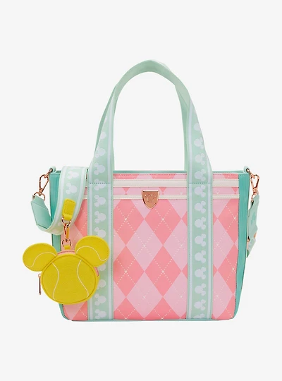 Loungefly Disney Mickey Mouse Tennis Crossbody Tote Bag With Coin Purse