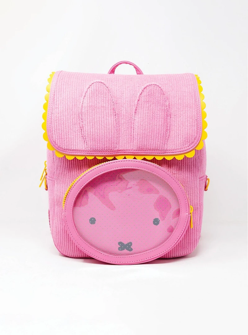 Whatever! Makes You Happy x Miffy Corduroy Pin Display Mini Backpack
