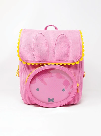 Whatever! Makes You Happy x Miffy Corduroy Pin Display Mini Backpack