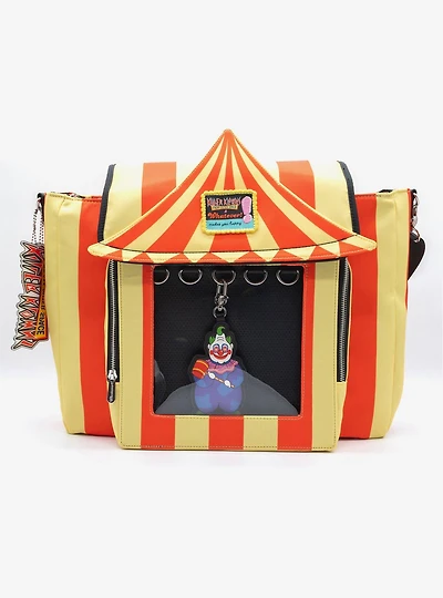 Whatever! Makes You Happy x Killer Klowns From Outer Space Tent Figural Pin Display Crossbody Bag
