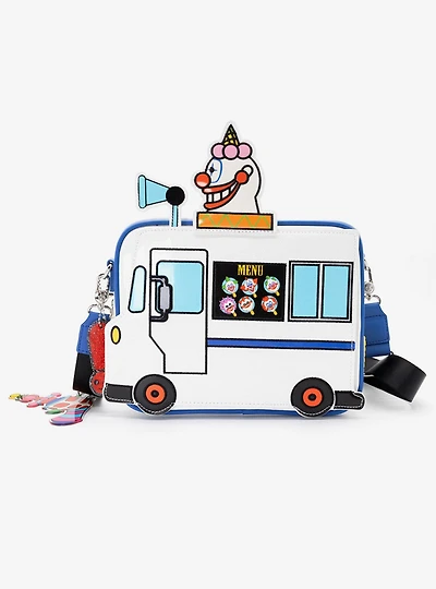 Whatever! Makes You Happy x Killer Klowns From Outer Space JoJo's Ice Cream Truck Figural Crossbody Bag with Bag Charm
