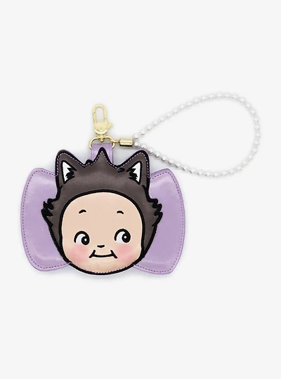 Whatever! Makes You Happy Kewpie Cat Bow Pearl Wristlet Cardholder