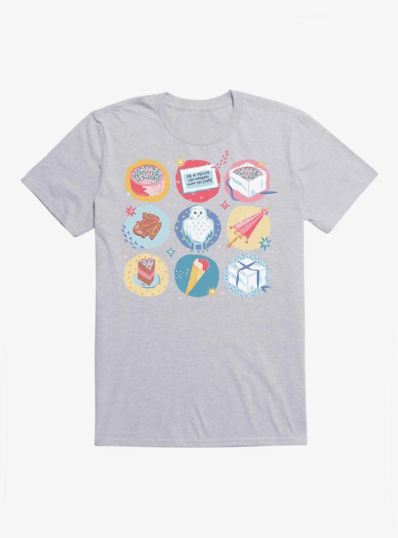 Harry Potter Birthday Icons T-Shirt