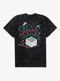 Harry Potter Yer A Wizard Cake Mineral Wash T-Shirt