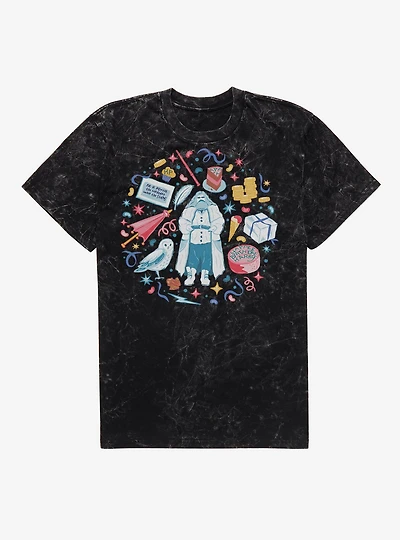 Harry Potter Hagrid Happy Birthday Mineral Wash T-Shirt