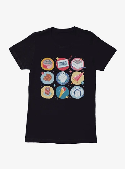 Harry Potter Happee Birthday Icons Womens T-Shirt