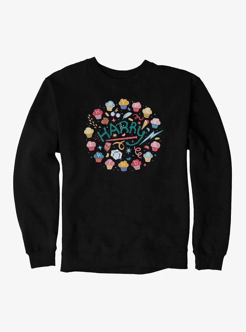 Harry Potter Birthdee Cupcakes Sweatshirt