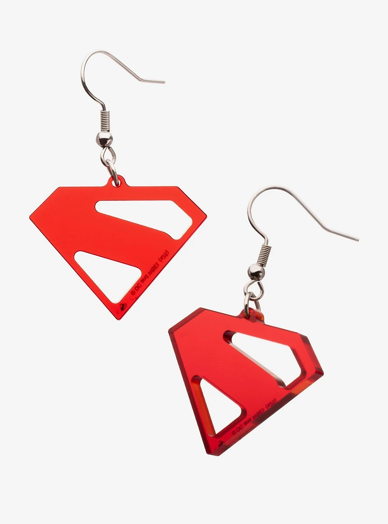 DC Comics Superman Acrylic Dangle Earrings