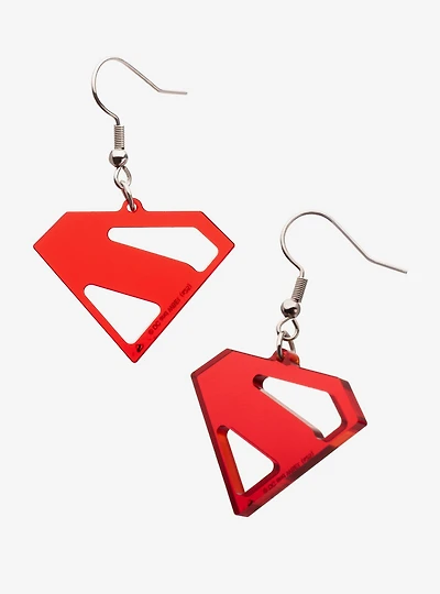DC Comics Superman Acrylic Dangle Earrings
