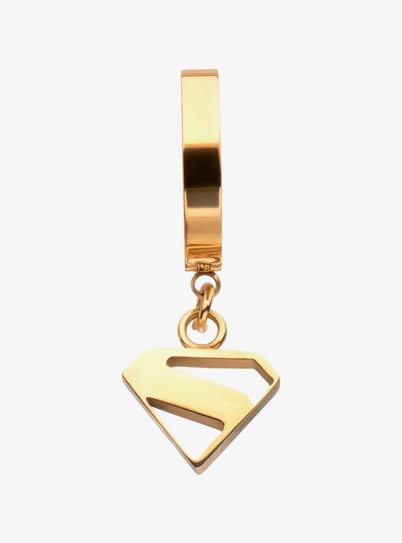 DC Comics Superman Logo Cut Out Huggie Earring