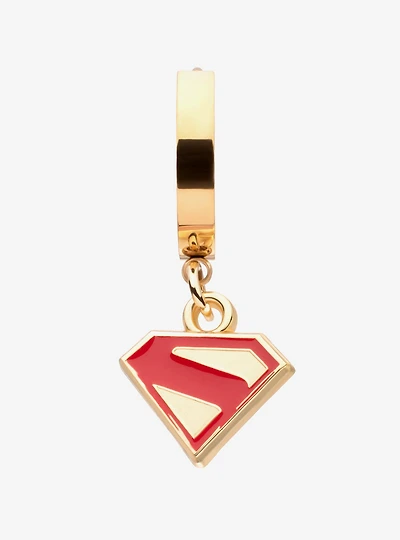 DC Comics Superman Logo Shield Huggie Earring