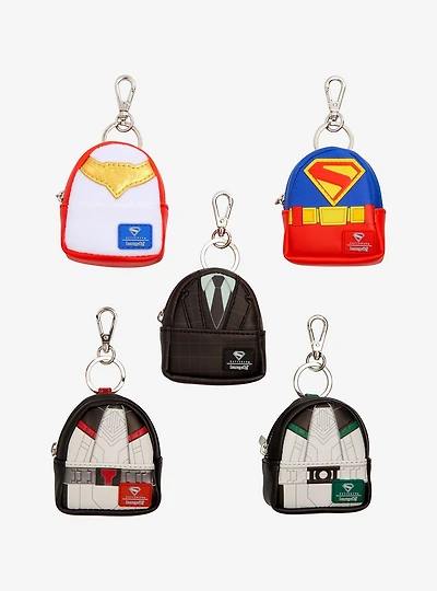 Loungefly DC Comics Superman Characters Blind Box Mini Backpack Keychain
