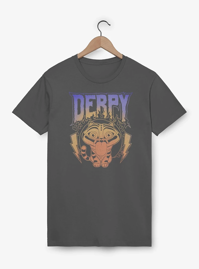 KPop Demon Hunters Derpy The Tiger Retro Metal T-Shirt