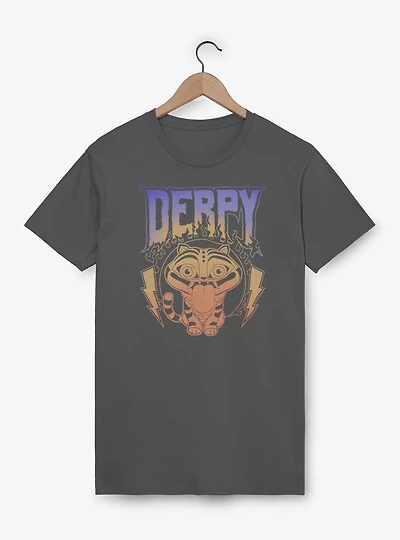 KPop Demon Hunters Derpy The Tiger Retro Metal T-Shirt