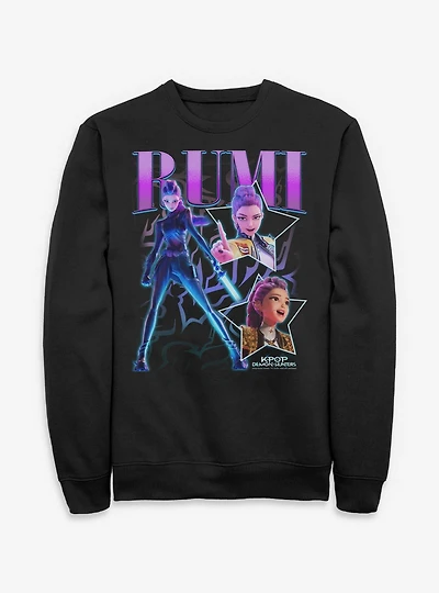 KPop Demon Hunters Rumi Star Collage Sweatshirt