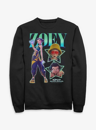 KPop Demon Hunters Zoey Star Collage Sweatshirt