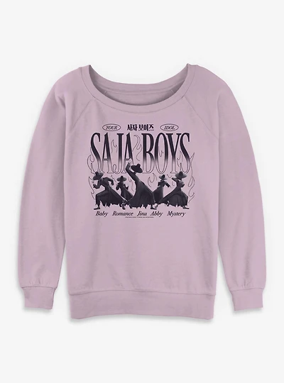 KPop Demon Hunters Your Idol Saja Boys Womens Slouchy Sweatshirt