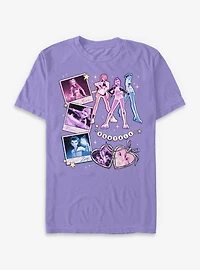 KPop Demon Hunters Huntrix Instant Picture Collage Garment Dye T-Shirt