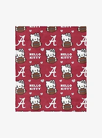 University of Alabama Crimson Tide Football Ready Hello Kitty Cloud Throw Blanket