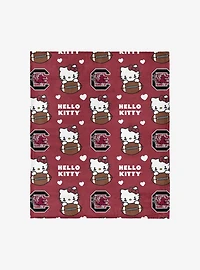 South Carolina Gamecocks Football Ready Hello Kitty Cloud Throw Blanket