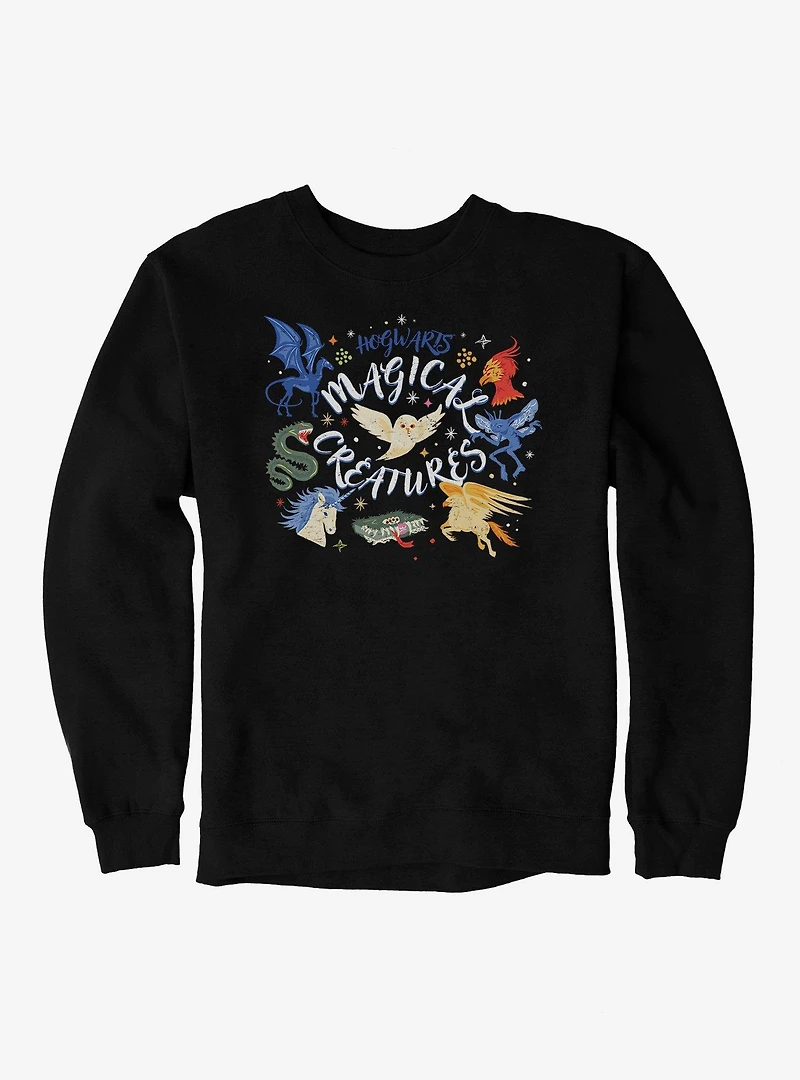 Harry Potter Hogwarts Magic Creatures Icons Sweatshirt