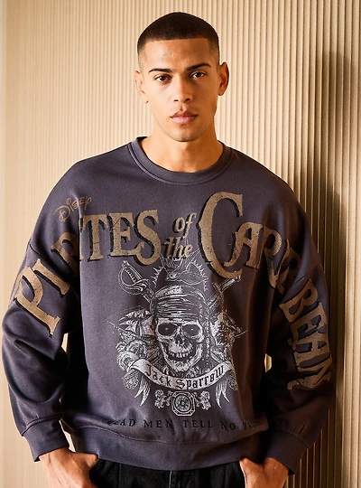 Disney Pirates of the Caribbean Title Crewneck — BoxLunch Exclusive
