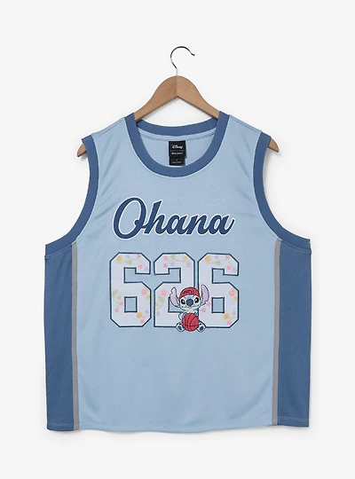 Disney Lilo & Stitch Ohana Women's Plus Cropped Basketball Jersey — BoxLunch Exclusive