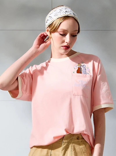 Disney The Aristocats Pink Pocket Women's T-Shirt — BoxLunch Exclusive