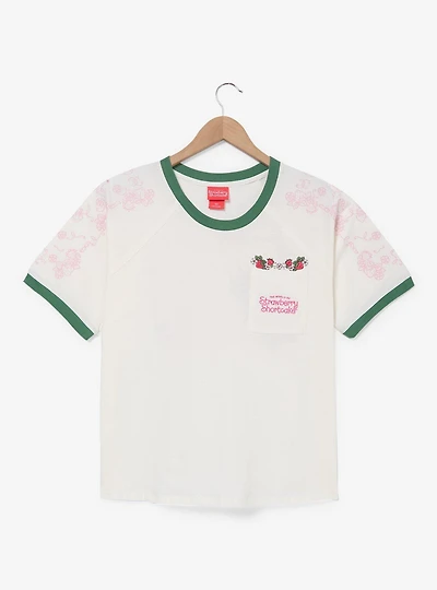 Strawberry Shortcake Embroidered Women's Jersey T-Shirt - BoxLunch Exclusive