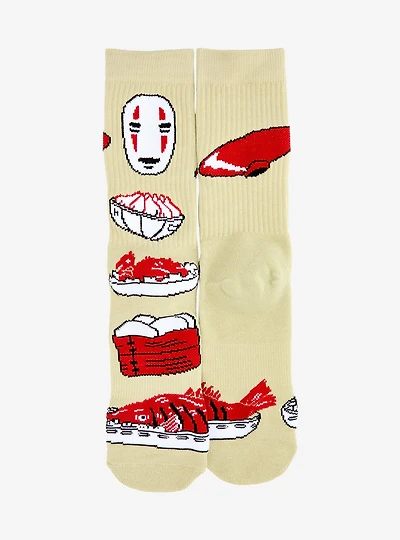 Studio Ghibli® Spirited Away No-Face Food Allover Print Crew Socks - BoxLunch Exclusive