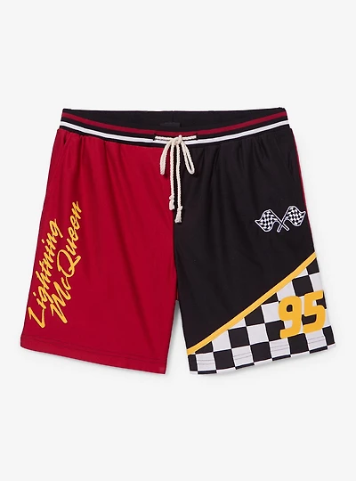 Disney Pixar Lightning McQueen Color Block Basketball Shorts - BoxLunch Exclusive