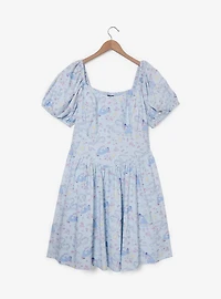 Disney Winnie the Pooh Eeyore Floral Allover Print Plus Dress — BoxLunch Exclusive