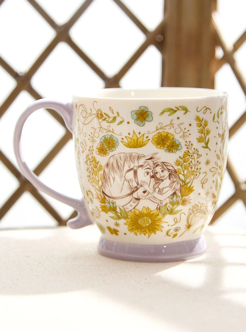 Disney Tangled Rapunzel & Maximus Floral Mug — BoxLunch Exclusive
