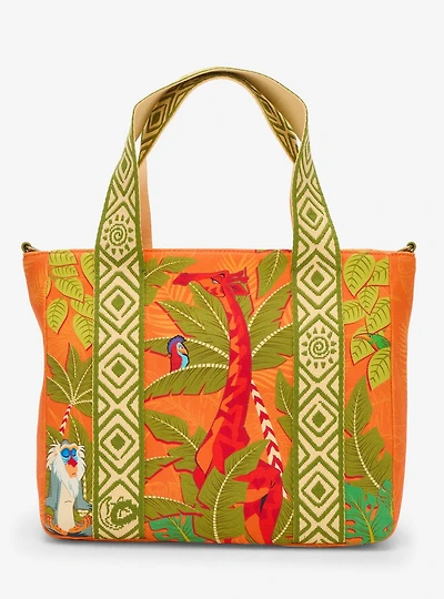 Loungefly Disney The Lion King Animals Printed Crossbody Tote Bag - BoxLunch Exclusive