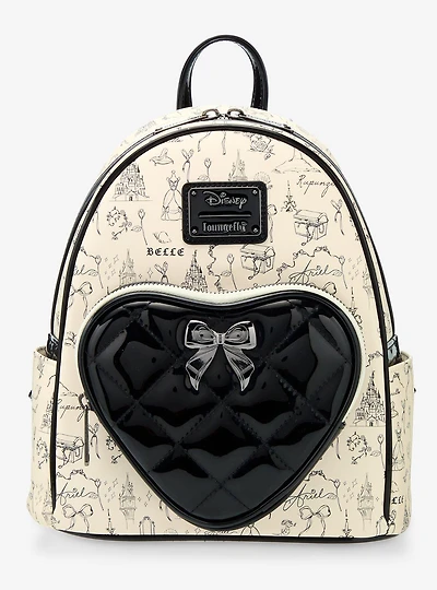 Loungefly Disney Princess Sketch Icons Mini Backpack - BoxLunch Exclusive