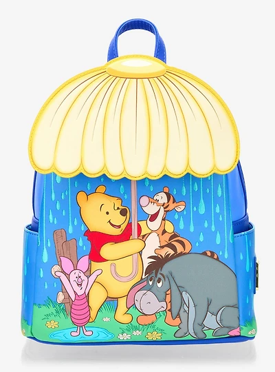Loungefly Disney Winnie the Pooh Rainy Umbrella Scene Mini Backpack - BoxLunch Exclusive