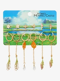 Studio Ghibli® Howl's Moving Castle Floral Calcifer Earring Set - BoxLunch Exclusive