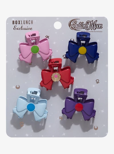 Sailor Moon Sailor Guardian Bows Metal Hair Clip Set - BoxLunch Exclusive