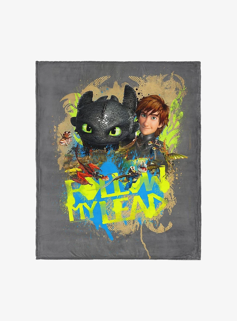 How to Train Your Dragon Follow My Lead 60x80" Silk Touch Throw Blanket