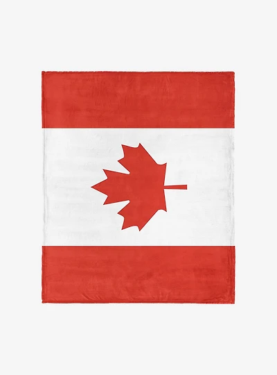 Canada Flag Silk Touch Throw Blanket
