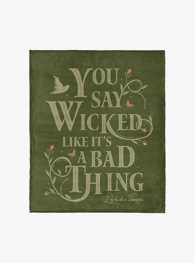 Wicked Say Wicked 60x80" Silk Touch Throw Blanket