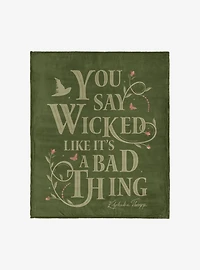Wicked Say Wicked 60x80" Silk Touch Throw Blanket