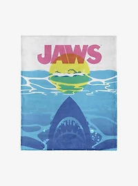Jaws CMYK Poster 60x80" Silk Touch Throw Blanket