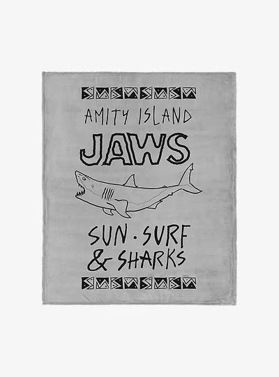 Jaws Amity Island 60x80" Silk Touch Throw Blanket