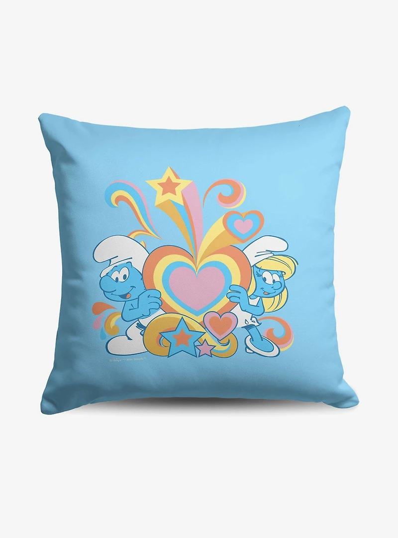 The Smurfs Groovy Smurfs Throw Pillow