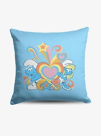 The Smurfs Groovy Smurfs Throw Pillow